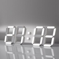 LED 밝기조절 무소음 탁상 인테리어 집들이 디지털 시계 벽시계 BOS-WL39
